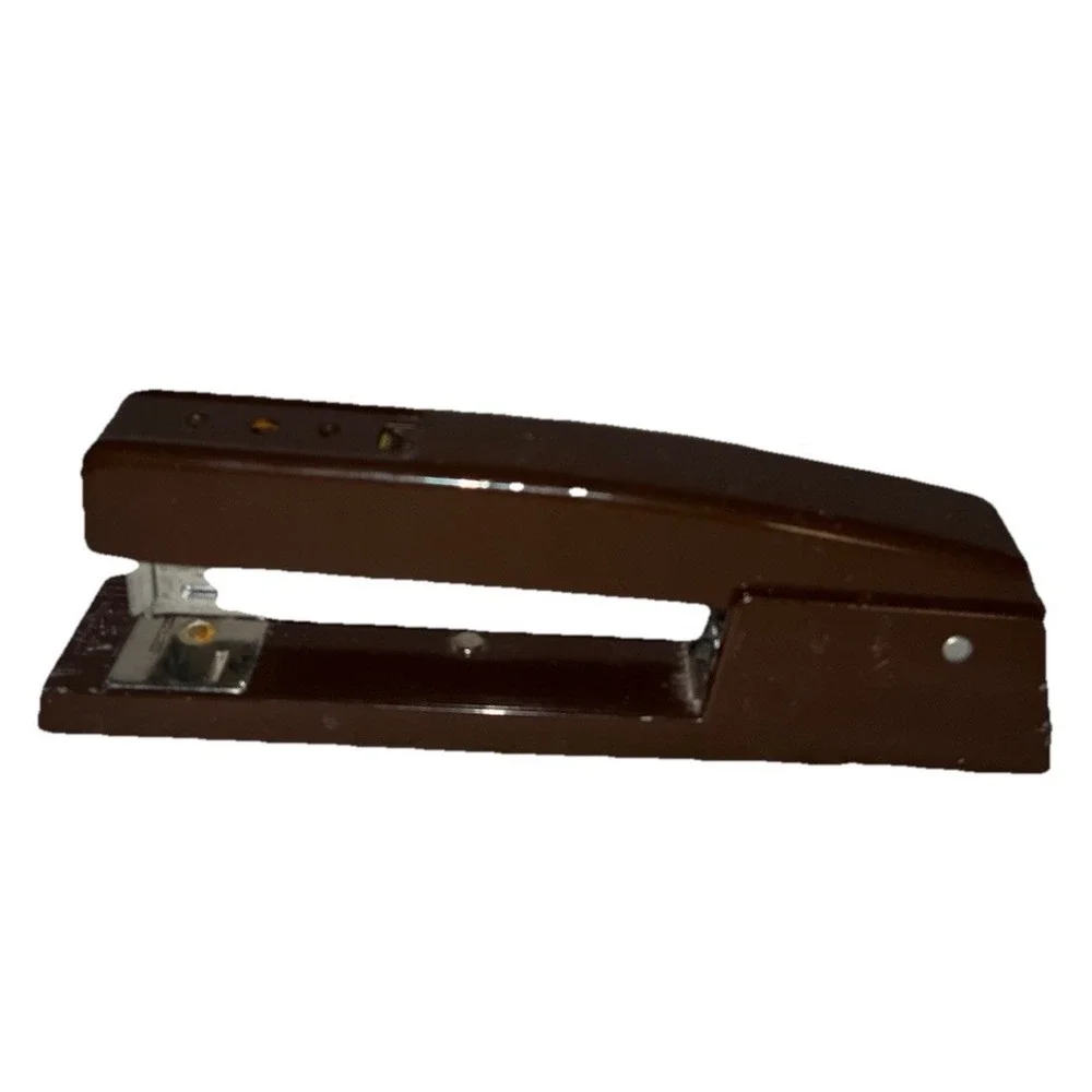 Vtg Stapler Metal‎ Swingline 747 Brown Desk Top 7